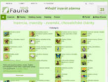 Tablet Screenshot of ifauna.sk